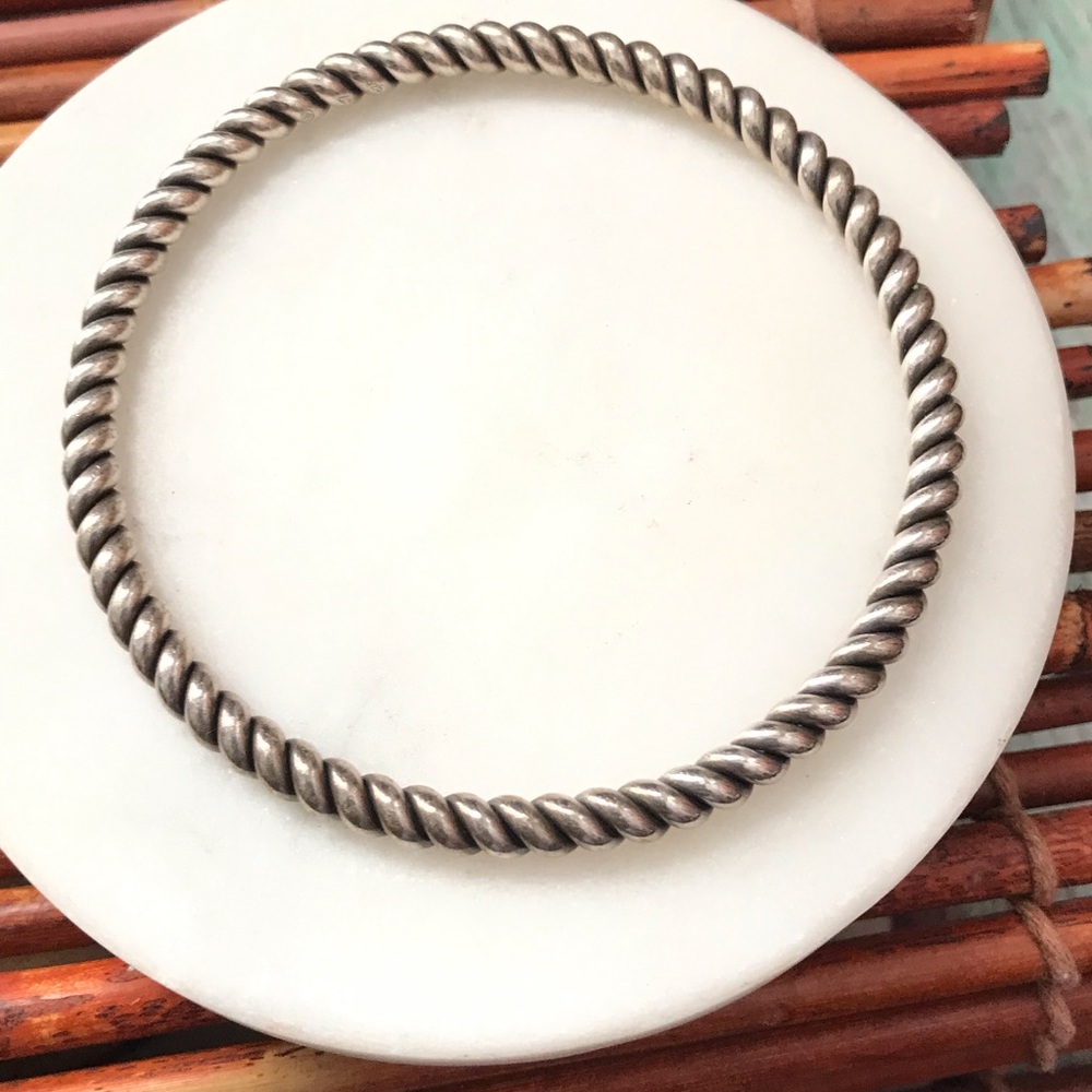 Silpada Sterling Silver Twist Bangle Bracelet